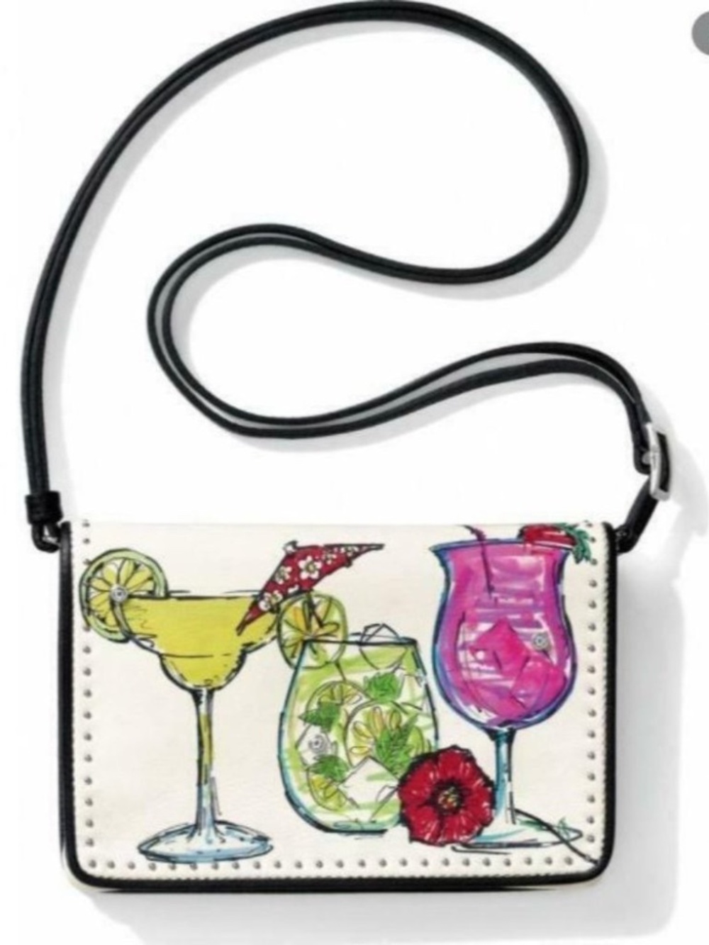 Brighton Cheers Margarita Wine Fashionista Bag RETAIL $180